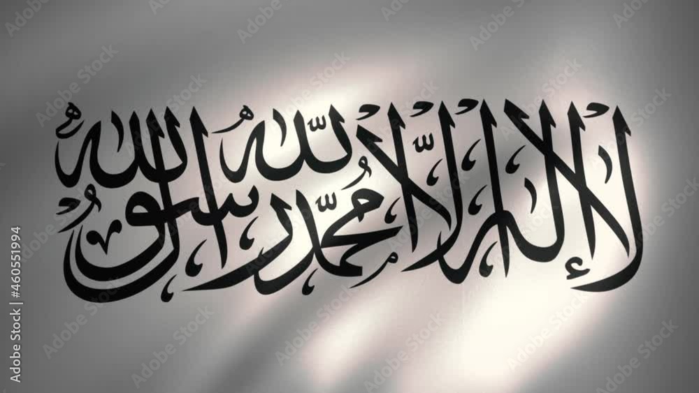Flag of Afghanistan (Islamic Emirate of Afghanistan (Taliban) 2021-) Waving in the Wind (CG | LOOP)