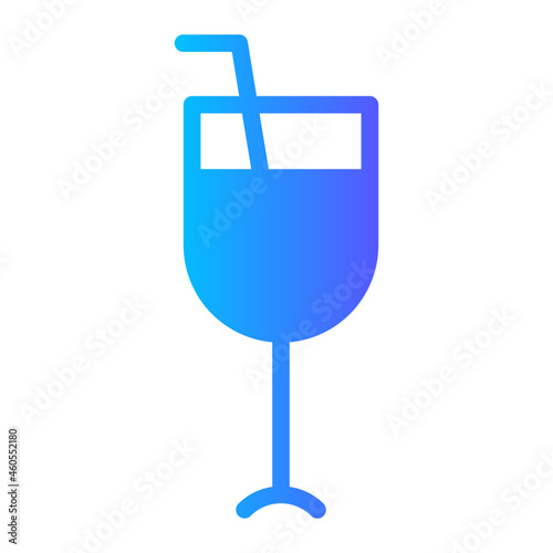 cocktail gradient icon