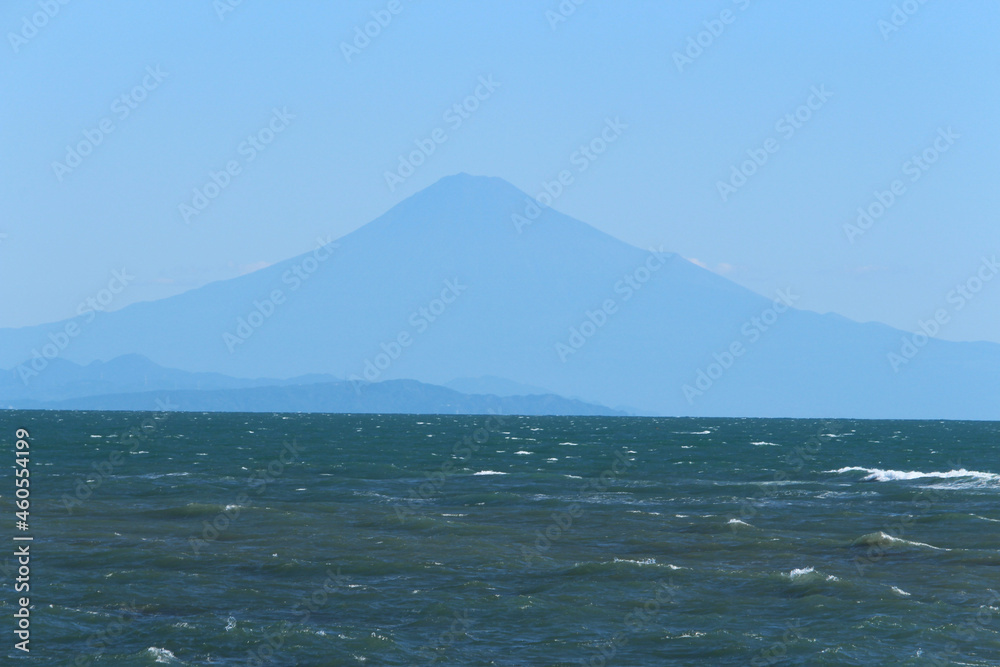 御前崎から眺める富士山