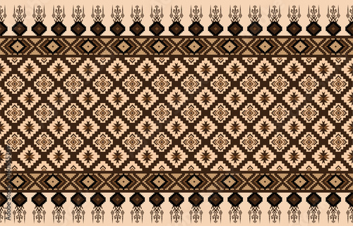 Ikat geometric folklore ornament. Tribal ethnic vector texture. 
Seamless striped pattern in Aztec style. Figure tribal embroidery. 
Indian, Scandinavian, Gypsy, Mexican, folk pattern.
