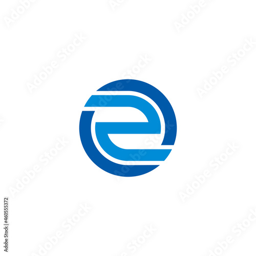Free Download letter ze circle geometric simple line logo vector - GFXLoad