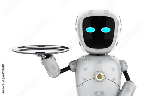 assistant robot with serving tray photo
