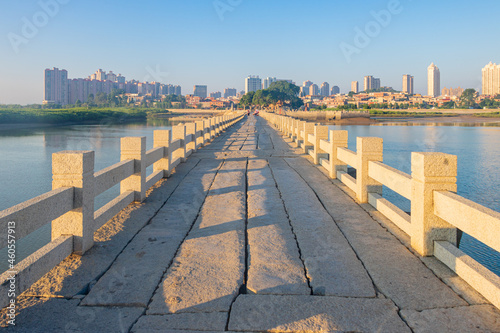 Luoyang Bridge historic site in Quanzhou, China.