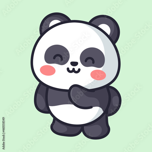 Fototapeta Naklejka Na Ścianę i Meble -  cute panda is posing adorable