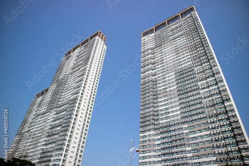 The expressway and the modern city skyline are in Korea
