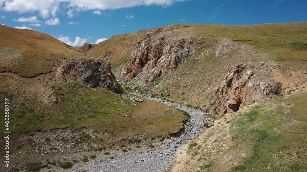 Aerial video of Mountain gorge of the Akaira river in Altai. Aerial video of Mountain gorge of the Akaira river in Altai.
