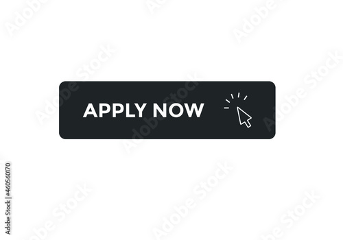 apply now button. label sign template