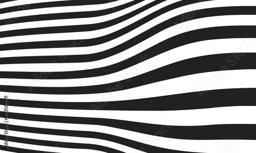 abstract black and white zebra horse motif design background © Wara Lofitra