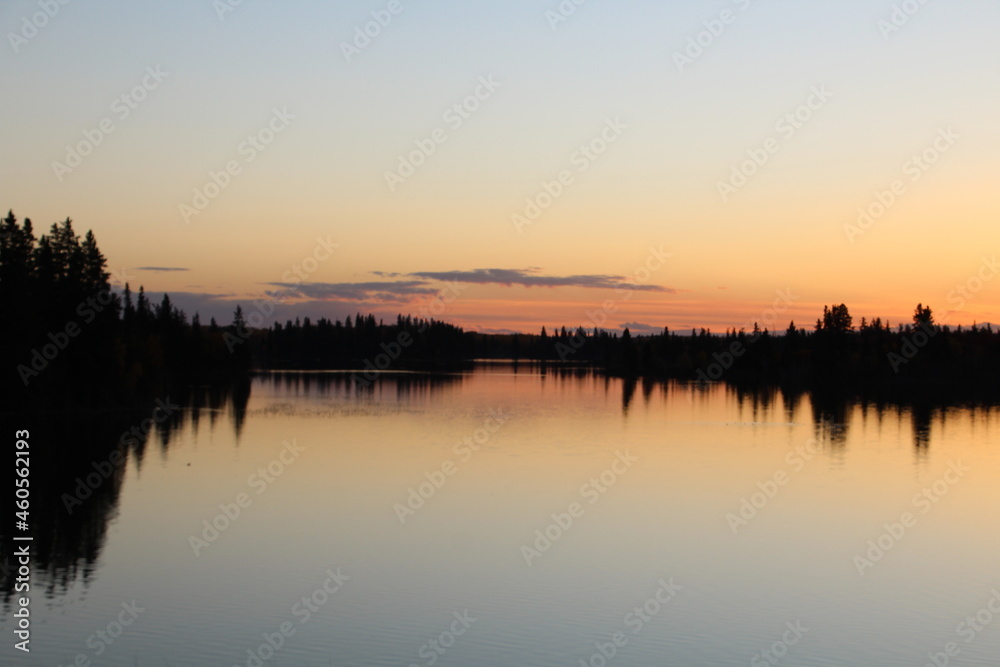 Dusk On Astotin, Elk Island National Park, Alberta Dusk On Astotin, Elk Island National Park, Alberta