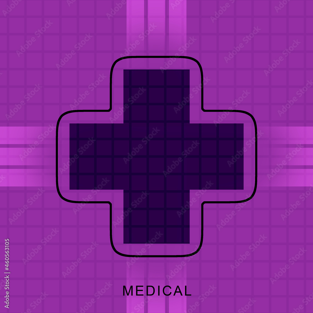 Fototapeta premium 2D illustration medical structure background