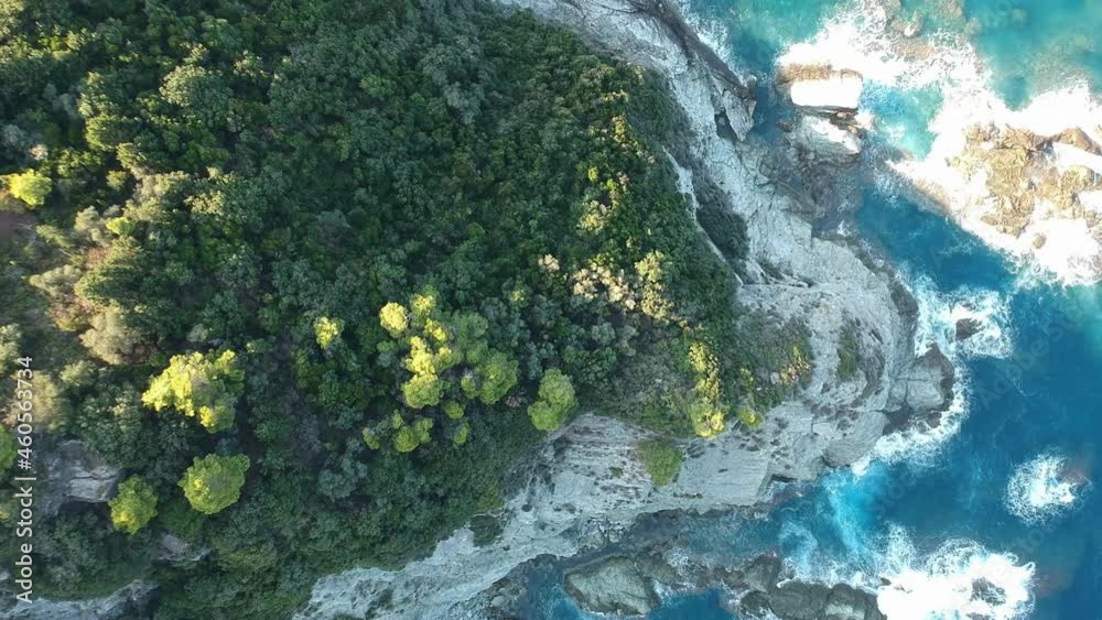 Breathtaking aerial scenery over the rocky beach of Mavraki in Skopelos island, Greece. Sporades, Greece Breathtaking aerial scenery over the rocky beach of Mavraki in Skopelos island, Greece. Sporades, Greece