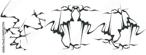 An abstract representation of fear and horror.  Texture for halloween. [Vector]