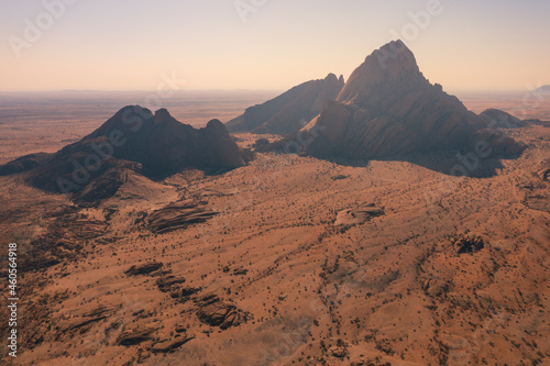 Spitzkoppe  a tourist attraction in Namibia. Nature reserve in Namibia.