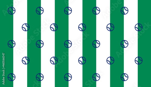 Photography baseball pattern on stripes background