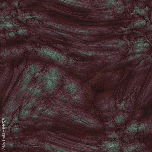 Quadro em tela Rough surface of a leathery demonic alien hide 3D illustration seamless texture
