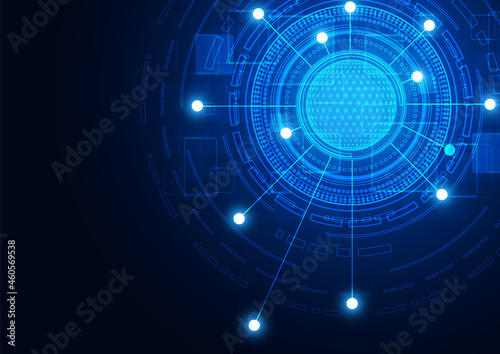 Wallpaper Mural Circuit technology background with hi-tech digital Torontodigital.ca