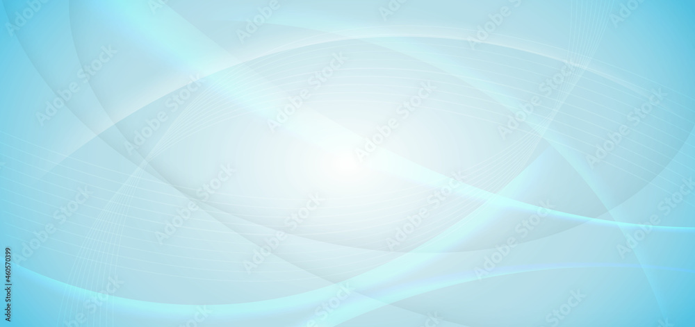 Abstract white and blue background with dynamic waves shape. You can use for ad, poster, template, business presentation.