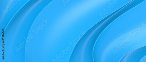 Abstract Background. futuristic Digital Curve and Wave inspiration Origami of Target with the Business concept on blue. banner, Copy Space -3d Rendering