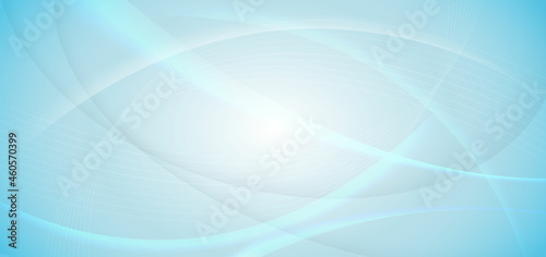Abstract white and blue background with dynamic waves shape. You can use for ad, poster, template, business presentation.