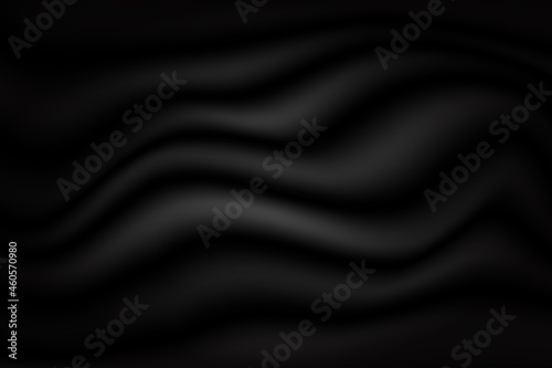 Dark wavy smooth fabric background
