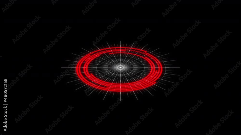 3D Arc Audio Equalizer Radial Patterns Blinking Red X60 Degrees Small VJ Loop Animation 3D Arc Audio Equalizer Radial Patterns Blinking Red X60 Degrees Small VJ Loop Animation