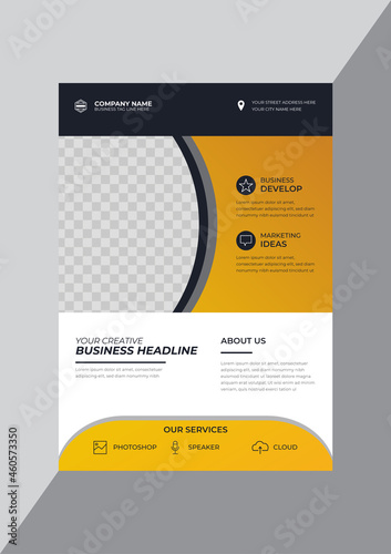 Promotional corporate business agency flyer design template