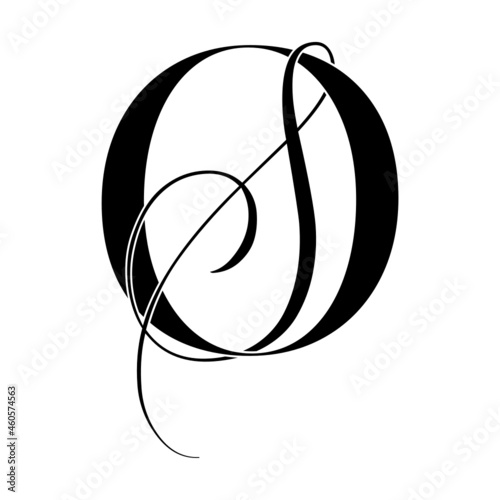 os, so, monogram logo. Calligraphic signature icon. Wedding Logo Monogram. modern monogram symbol. Couples logo for wedding