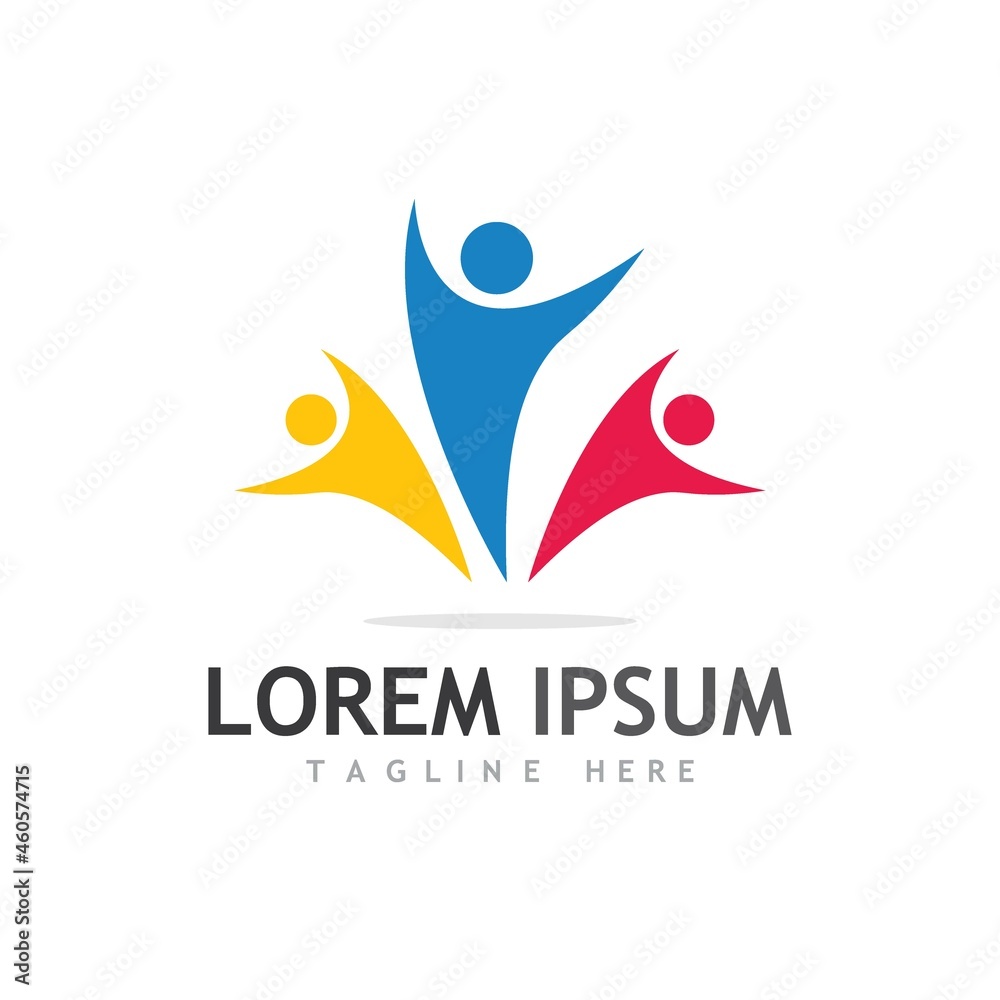 Community, network and social icon Community, network and social icon