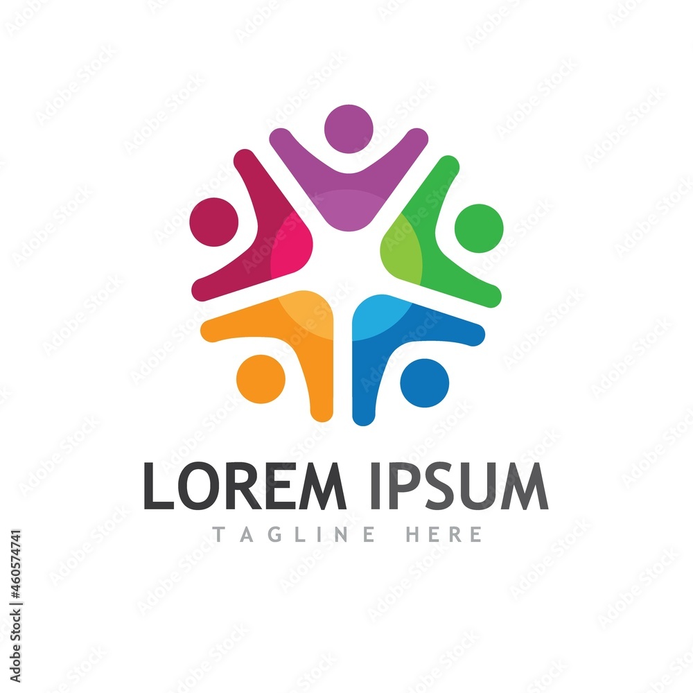 Community, network and social icon Community, network and social icon