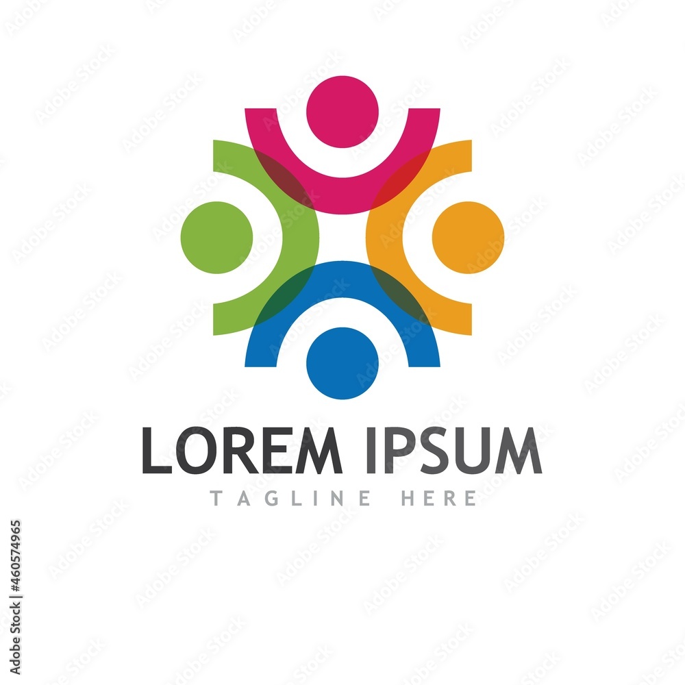 Fototapeta premium Community, network and social icon