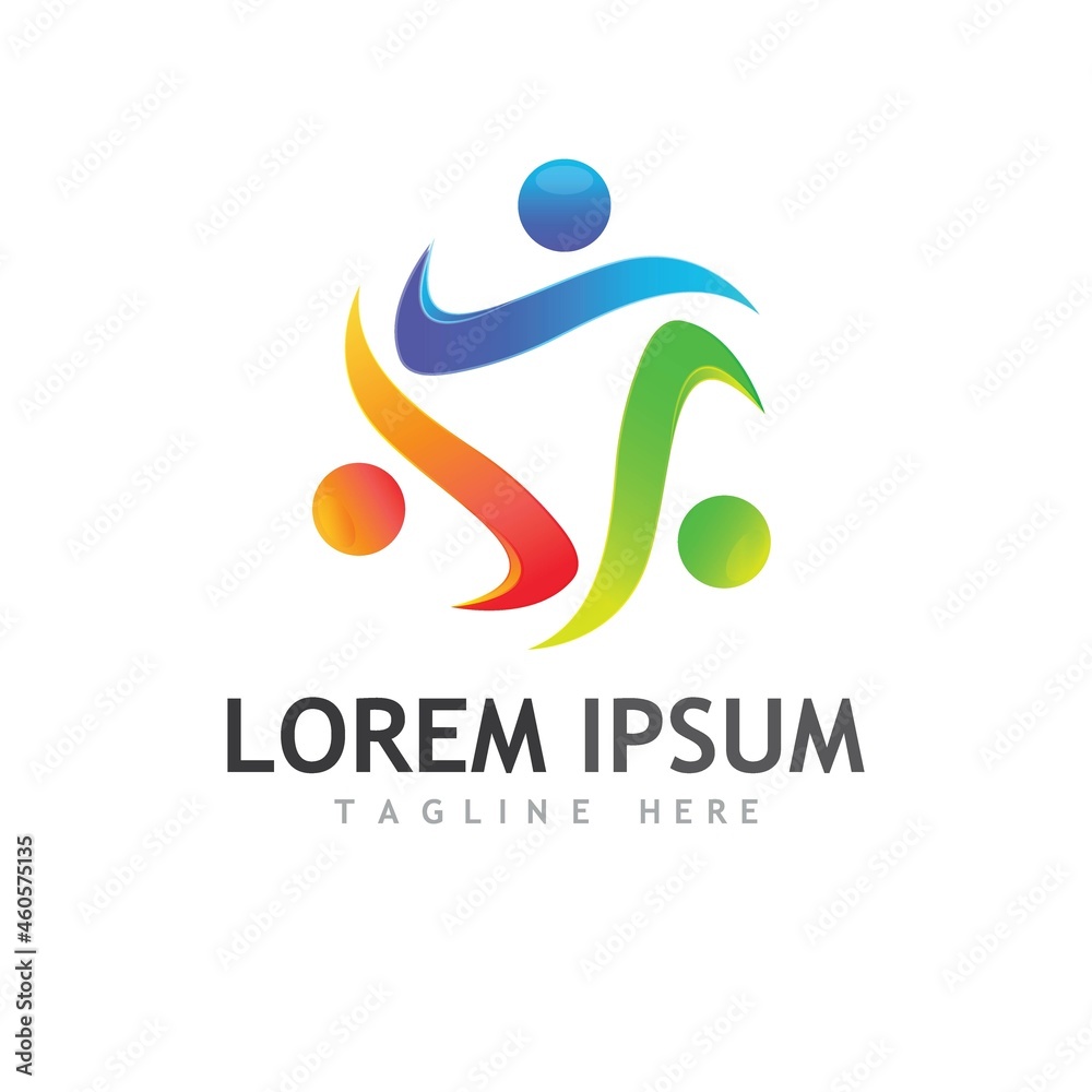 Fototapeta premium Community, network and social icon