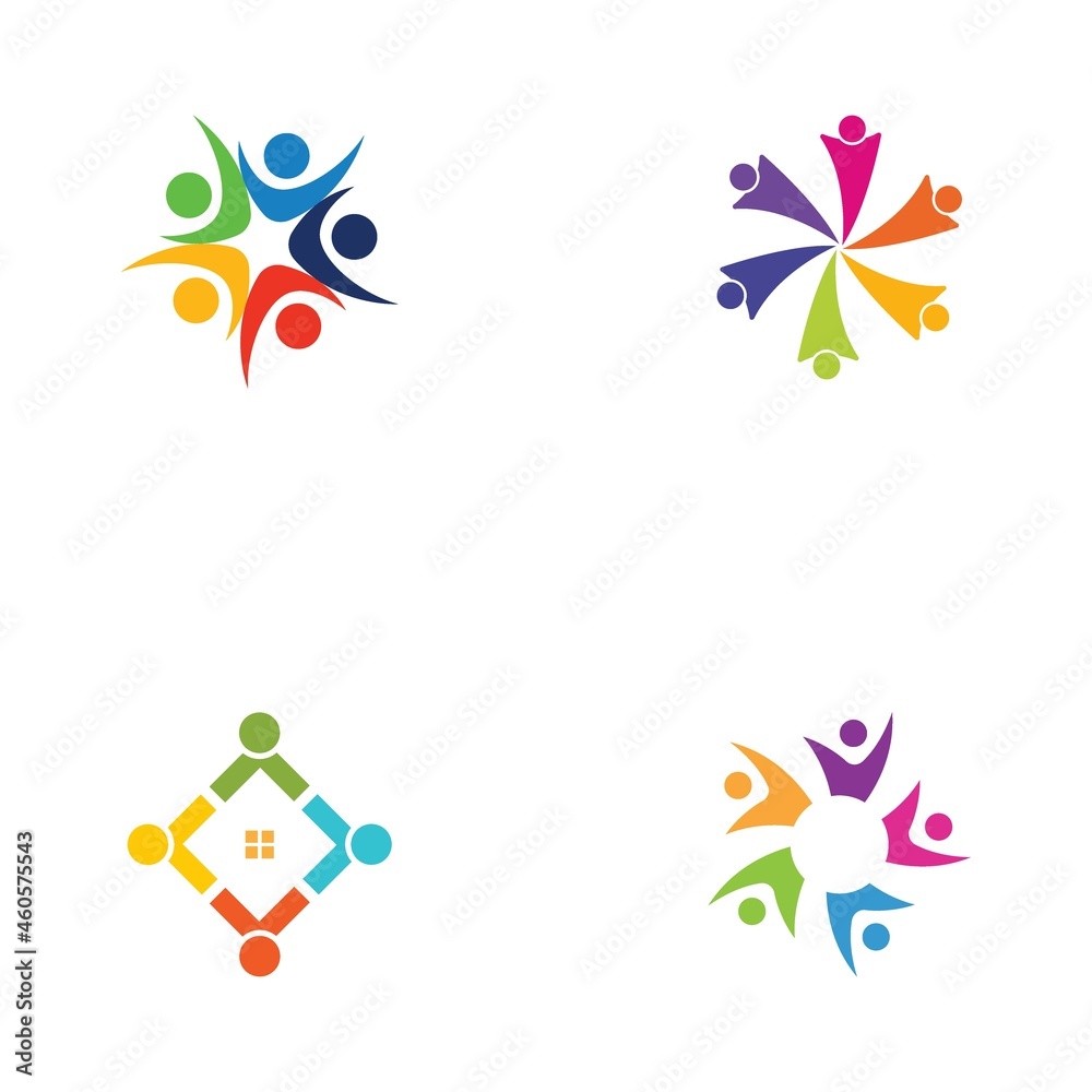 Fototapeta premium Community, network and social icon
