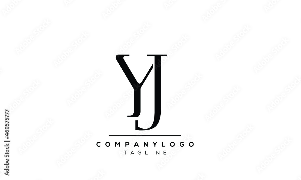 Abstract Letter Initial YJ JY Vector Logo Design Template Abstract Letter Initial YJ JY Vector Logo Design Template