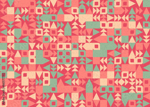 Abstract Geometric Pattern generative computational art illustration