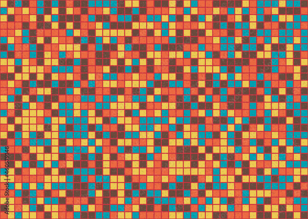 Abstract Geometric Pattern generative computational art illustration