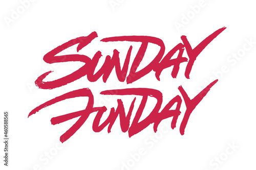 Sunday Funday lettering design