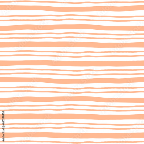 White seamless pattern with pink hand-drawn lines.