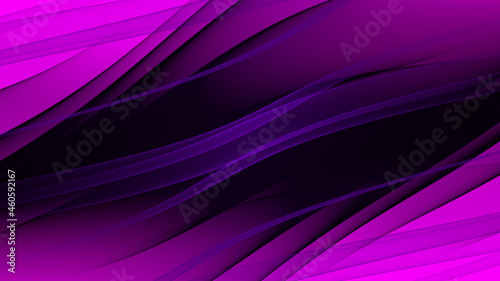 Abstrakter Hintergrund 4k lila Lavendel hell dunkel schwarz Wellen Linien