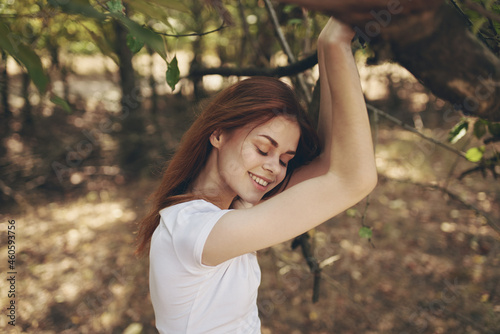 woman rest in the countryside landscape