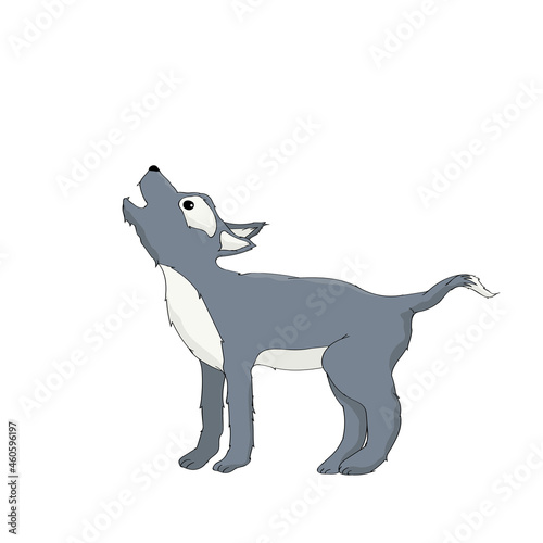 Cute wolf character