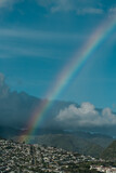 RAINBOW OVER THE SKY, CITY OF HONOLULU OAHU Hawaii