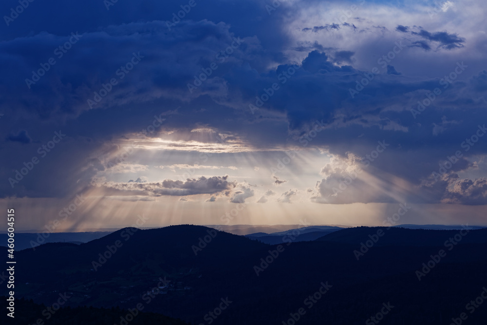 ciel des Vosges nuageux