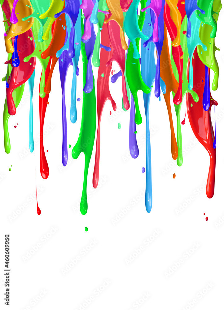 Funny kids background with colorful paint splash. Best layout for poster or presentation with place for your text. 