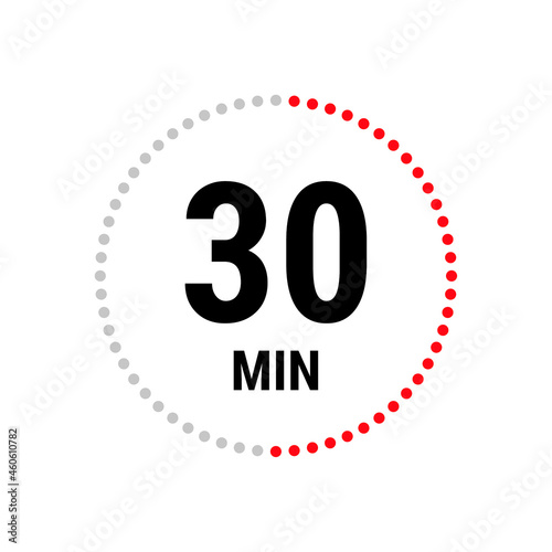 Isolated illustration with timer.