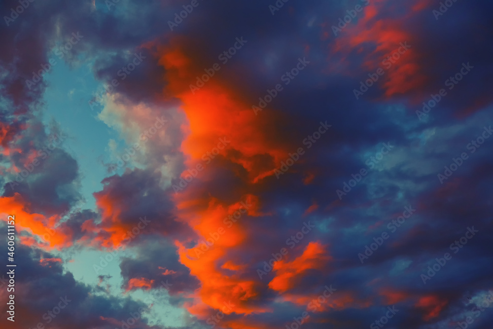 dramatic and colorful sunset sky dramatic and colorful sunset sky