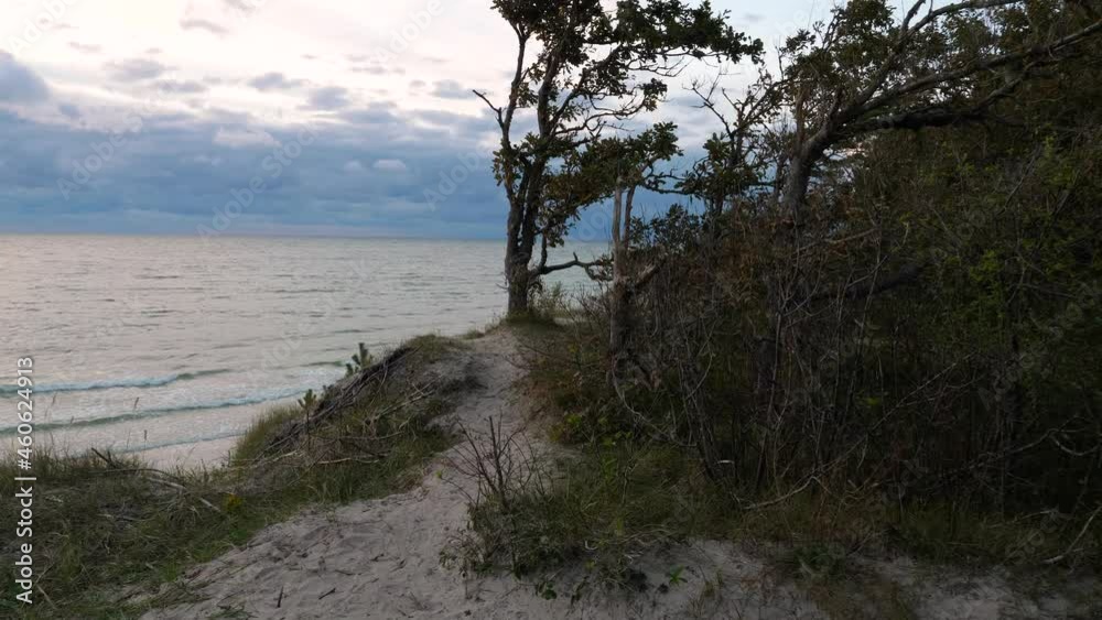 Hiking trail Baltic sea coast at place named Hiking trail Baltic sea coast at place named