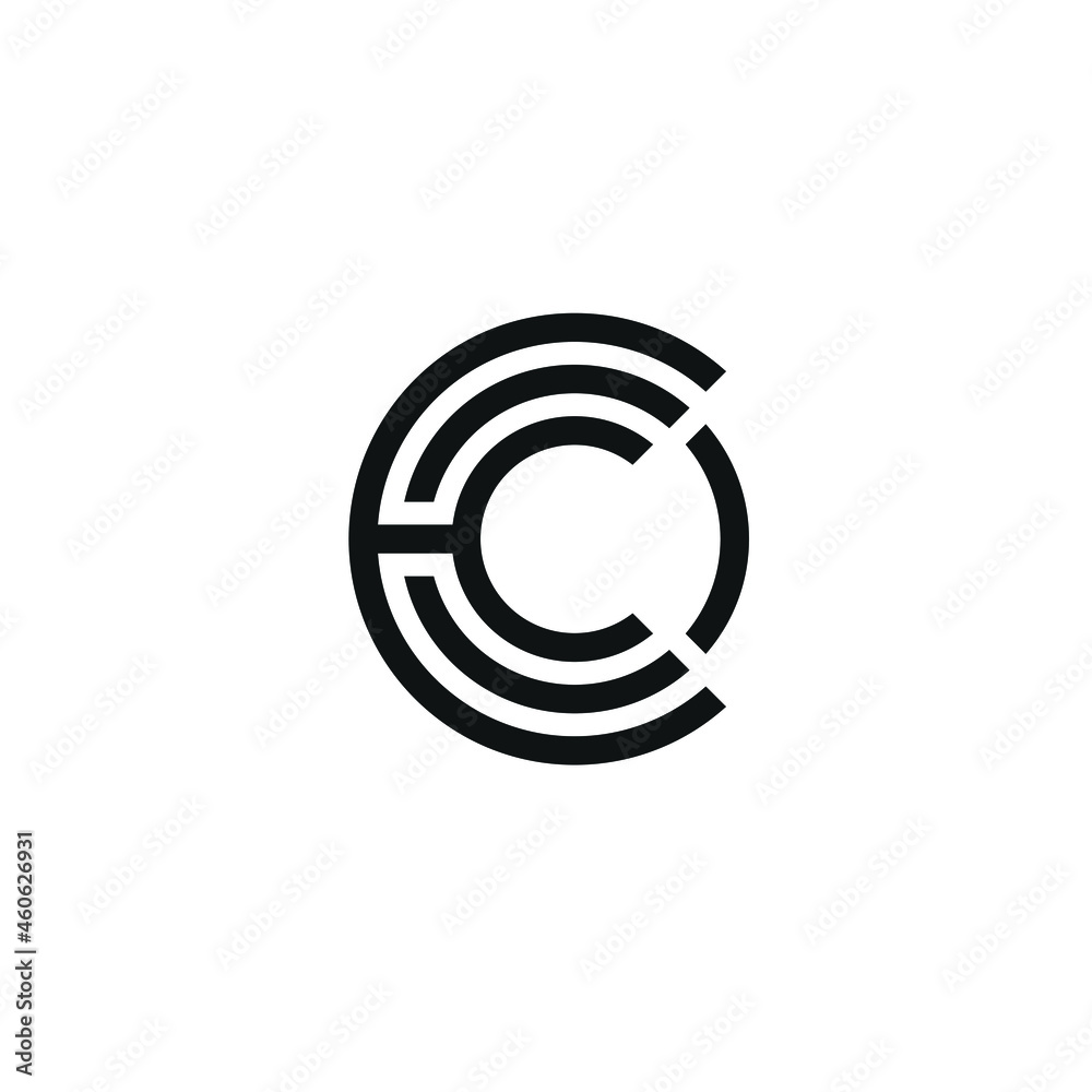 Early Letters CHC Circle Logo Design, Business Symbol Icon, Minimalist Thin Line Style Early Letters CHC Circle Logo Design, Business Symbol Icon, Minimalist Thin Line Style