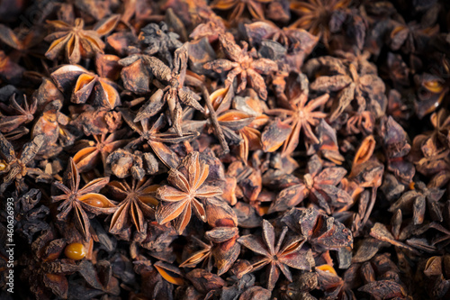 star anise background texture allspice clove cookery 