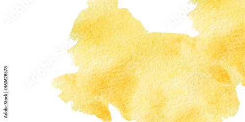 Watercolor abstract background, hand painted yellow textured design for banner, web banners, template, poster, business card, prints, logo design