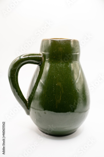 green clay jug